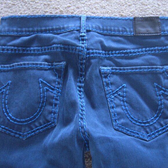 Like New Excellent Condition True Religion Women Super T Jeans sz 27 Made in USA - Picture 5 of 5